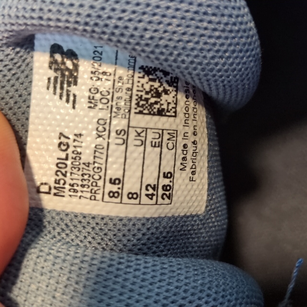 New Balance 520 V7 Running Shoes Men's 8.5D Wide Width - Picture 5 of 6